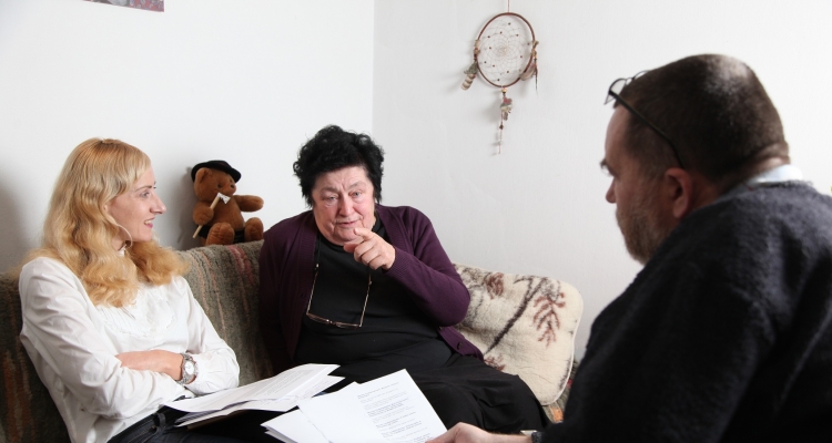 Aneta Gieroń, Wanda Czubernatowa i Jaromir Kwiatkowski